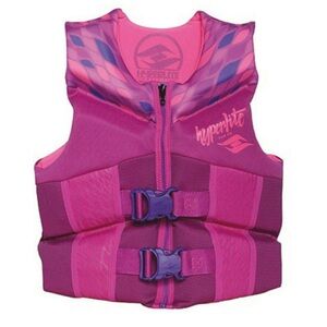 Hyperlite Girl's Youth Life Jacket Fuchsia Pink New 50-90 Pounds